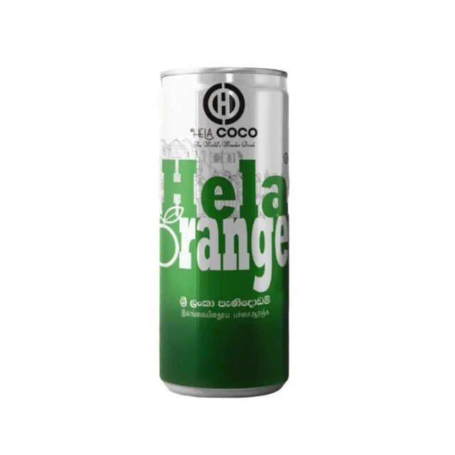 250ml Natural Sparkling Orange Juice Soft Drink Fresh Hela Orange Juice product by Sri Lankan Manufacturer