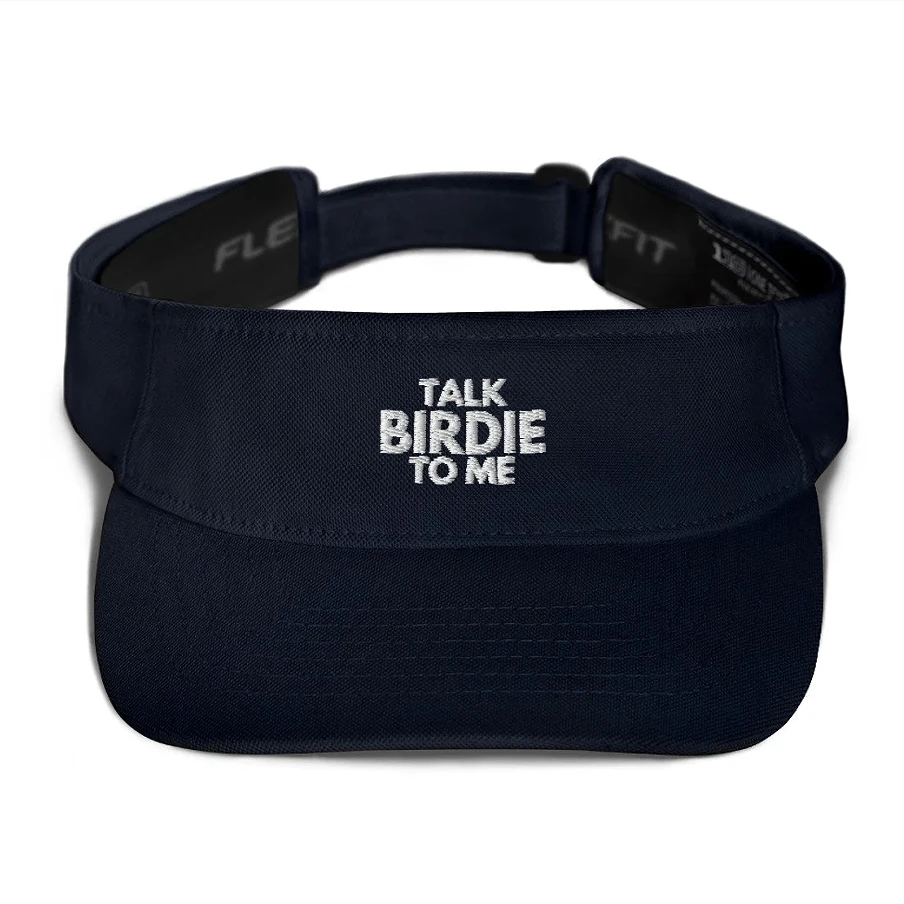 Шляпа Talk Birdie To Me козырек-забавная вышитая для гольфа Солнцезащитная козырек быстросохнущая широкополая Регулируемая Кепка гольфистов