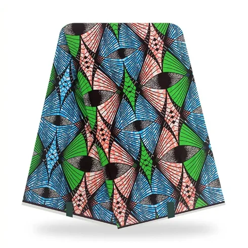 Wholesale Blue Color Ankara and Hollandais Style Fabric African Wax Print 100% Cotton Fabric for Clothing