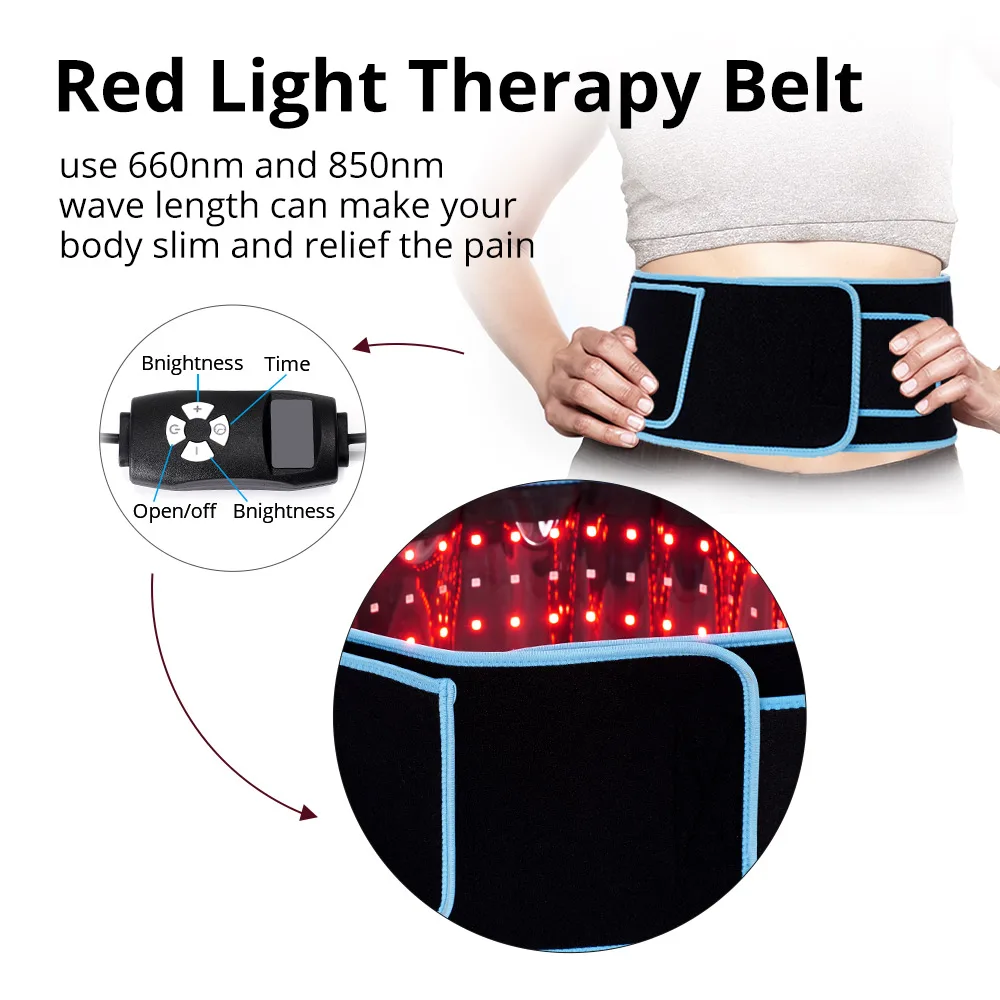 US Stock New Arrival Red Light Therapy Lipoaser Belt Body Fat Slimming 105 LED Red Infared 660nm/850nm Loss Belt