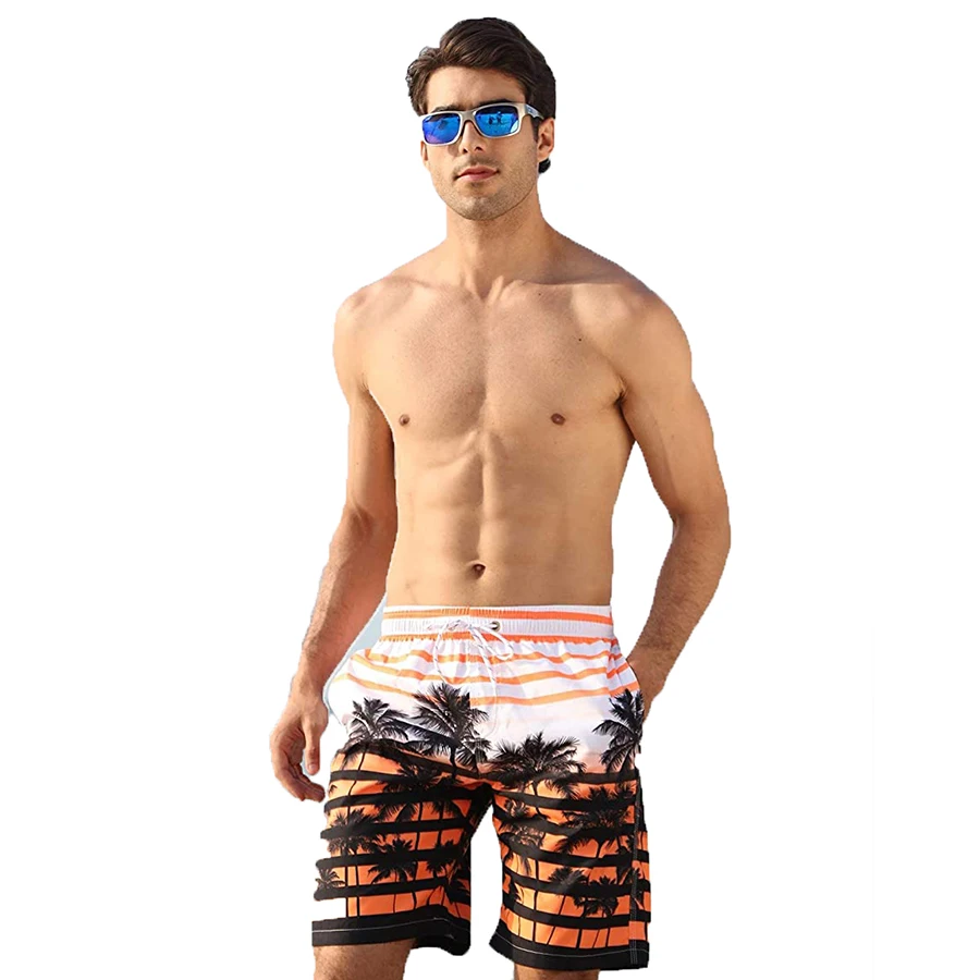 Best Selling High Quality Casual Gym Shorts for Adults Custom Made XS Size Beach Pattern Shorts Pockets Sublimated Technique