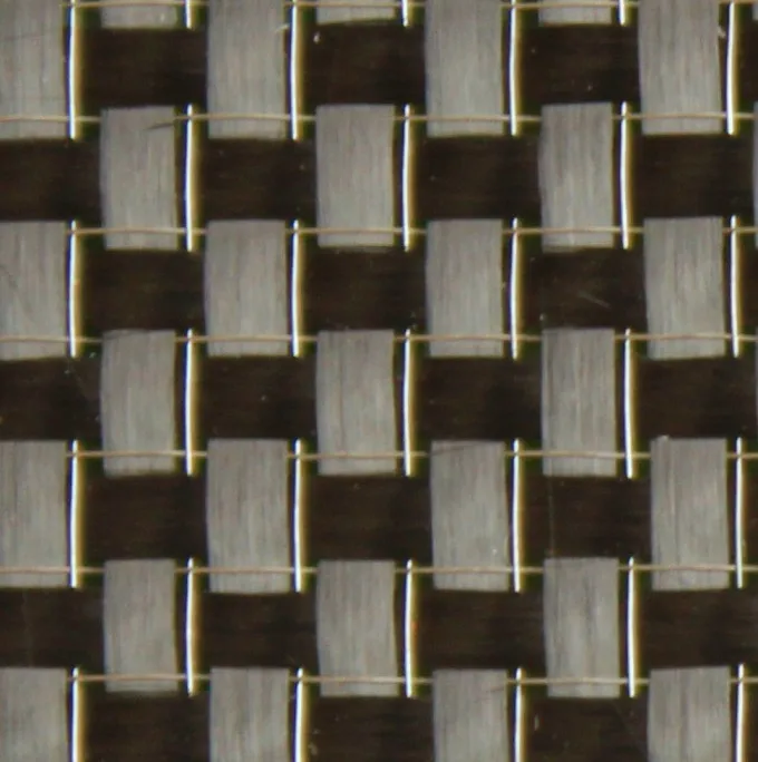 metal wire hybrid carbon  fiber fabric