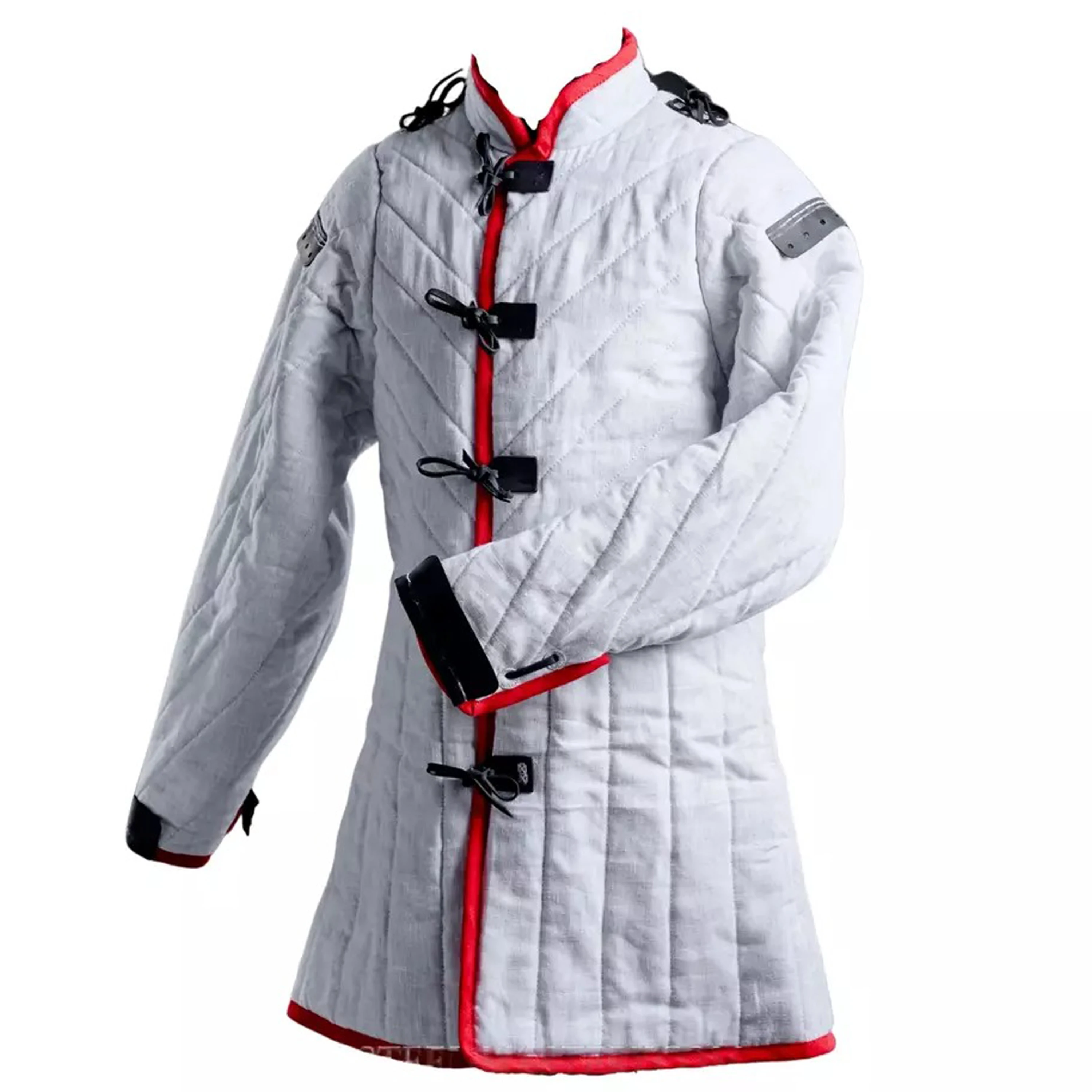 Высококачественное пальто из плотной набитой ткани Gambeson средневековая хлопчатобумажная ткань с длинным рукавом доступная по оптовой цене на экспорт