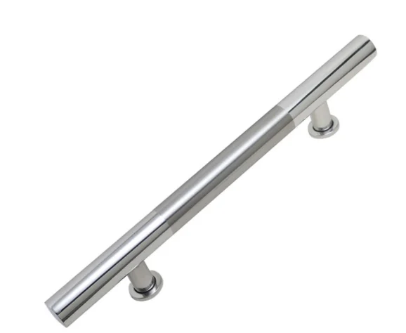 Custom Made Flat Steel Round Pipe Elevator Lift Handle Stainless Steel 304 Door Handle Cable Car Handle