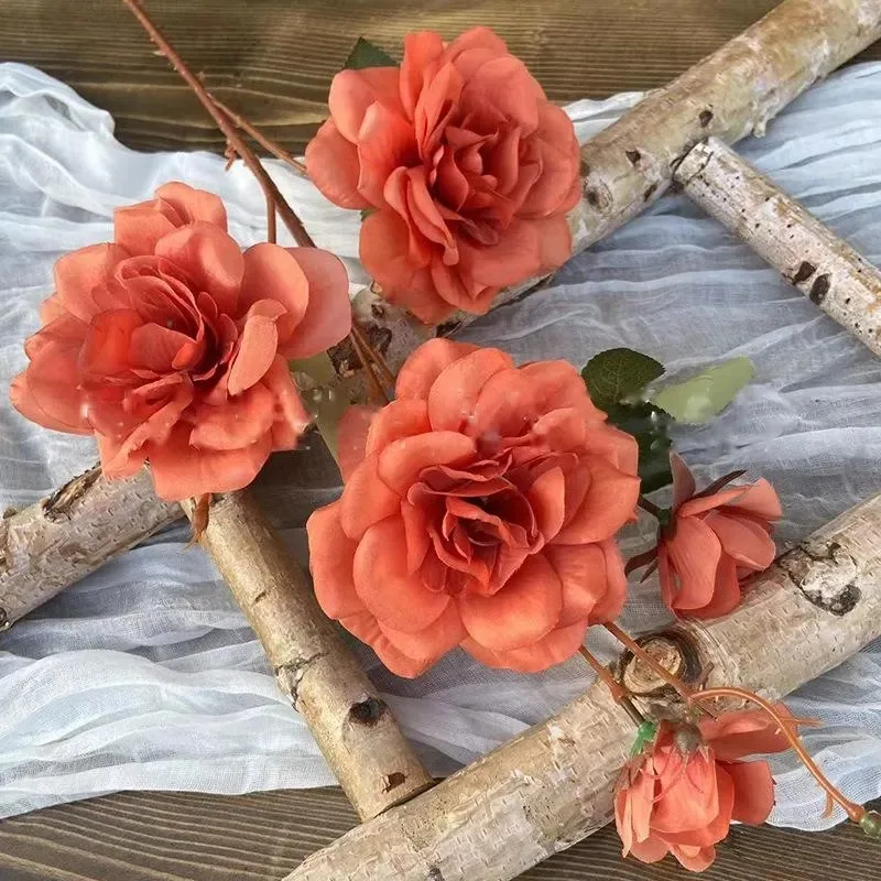 beautiful low price china Colorful Artificial Flower Rose Bouquet Artificial Flowers Artificial Rose Flowers Roses in stock