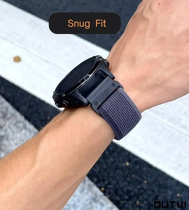 Adjustable quick release fit Elastic 26watch bands Nylon Weave Trail Loop watch strap replacement for garmin 22mm