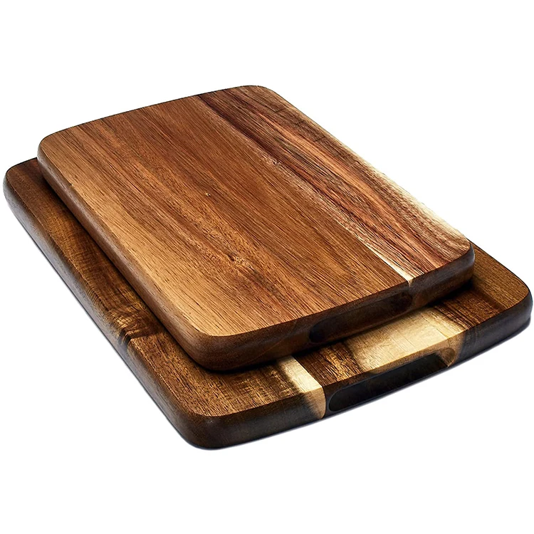 wholesale multipurpose portable acacia chopping board innovations With draining sink 2 in 1 wooden chopping board set