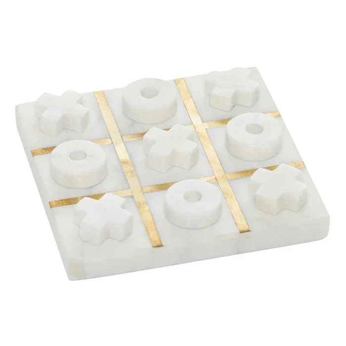 Marble tic tac toe perfect gifting for birthday black marble Tic Tac Toe Game for Kids marble Board Games with highly quality