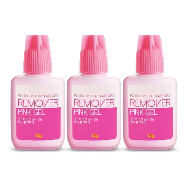 High Quality Eyelash Glue Pink Gel Remover 15g for Eyelash Extensions False Eyelash Bond Adhesive Cleanser Sky Glue Remover