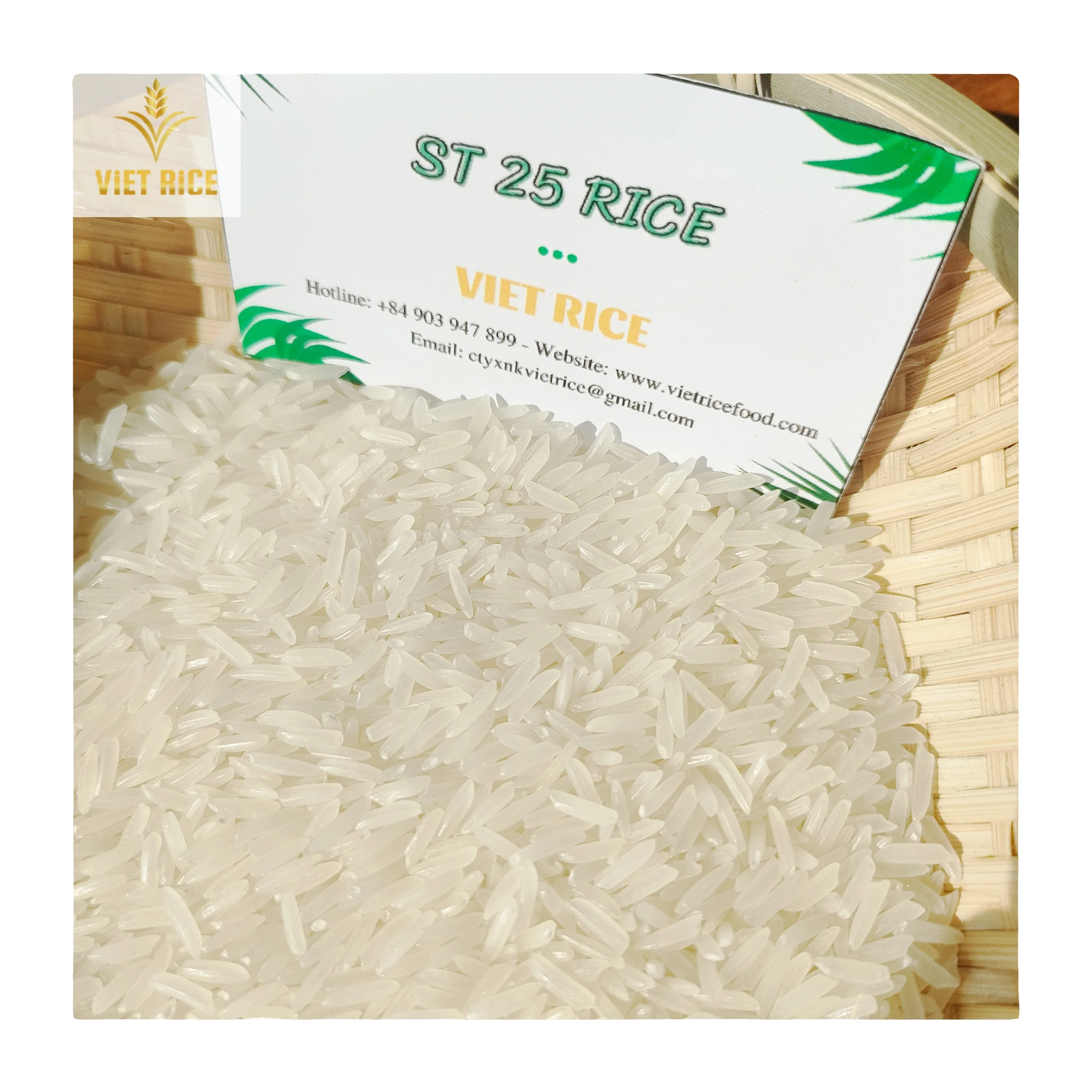 VIETRICE - ST25 RICE 5% BEST RICE RICE GREAT CHOICE FOR CUSTOMERS CONTACT ME FOR BEST PRICE AT THE FACTORY +848294060