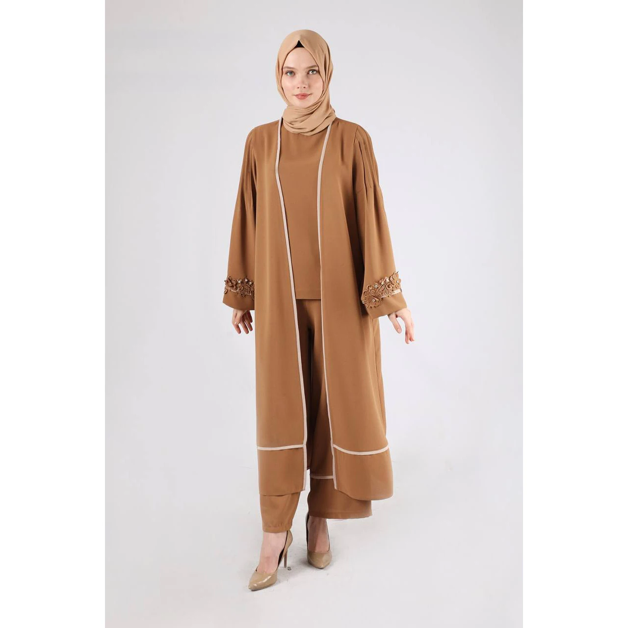 Abaya Dubai Turkey Solid Color Nida Fabric 2023 Simple Modest Kaftan Islamic Clothing Abaya Plain Muslim Dresses For Women