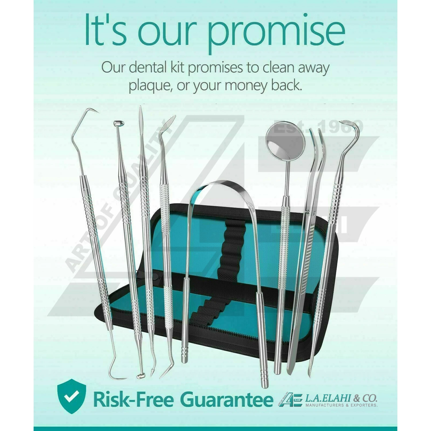 Набор из 9 инструментов для ухода за полостью рта