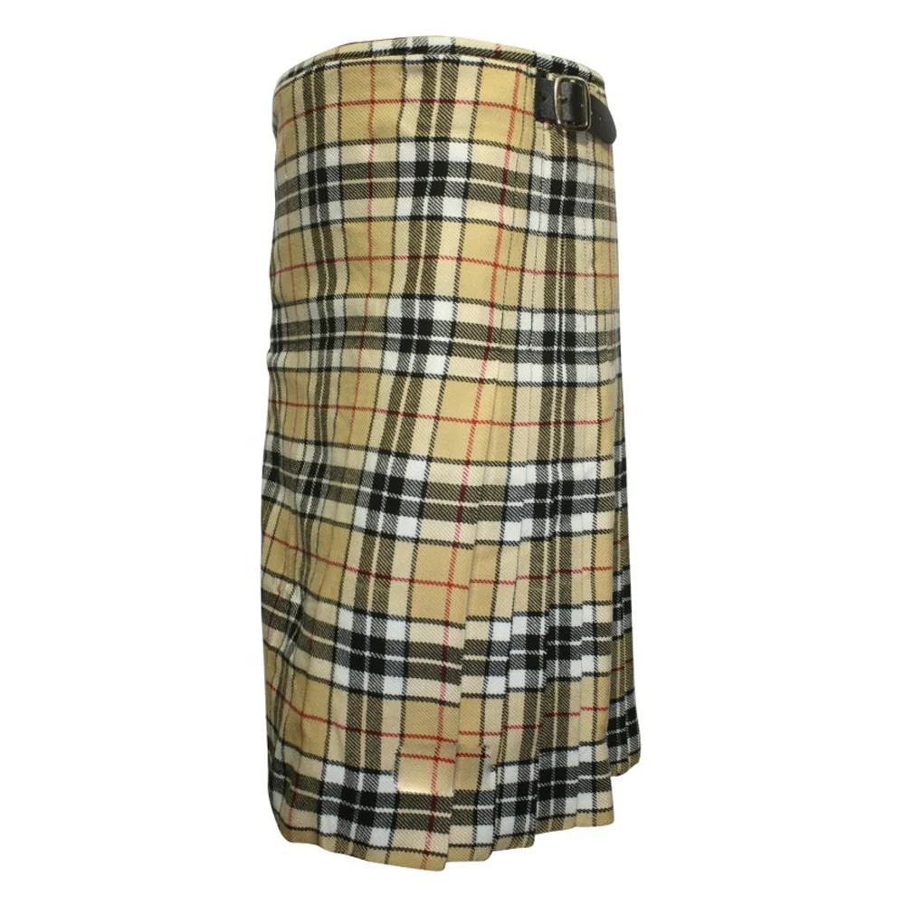 Wholesale Royal Stewart Tartan Kilt High Quality 8 Yards Scottish Highland Kilt Men Wool Professional Musical Instruments