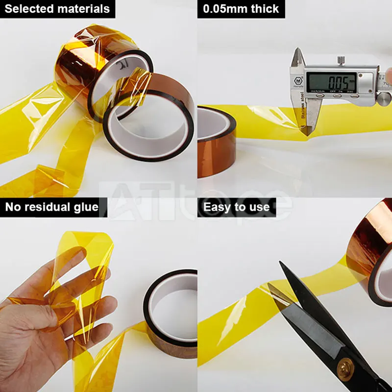 Wholesale High Quality Sublimation Thermal Tape Heat Resistant Polyimide Tape for Delicate Electronics