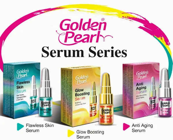 Anti Aging Serum Golden Pearl Dryness Acne Blemishes Dark Spots Dullness Fine Lines Wrinkles Pores Vitamin C Serum