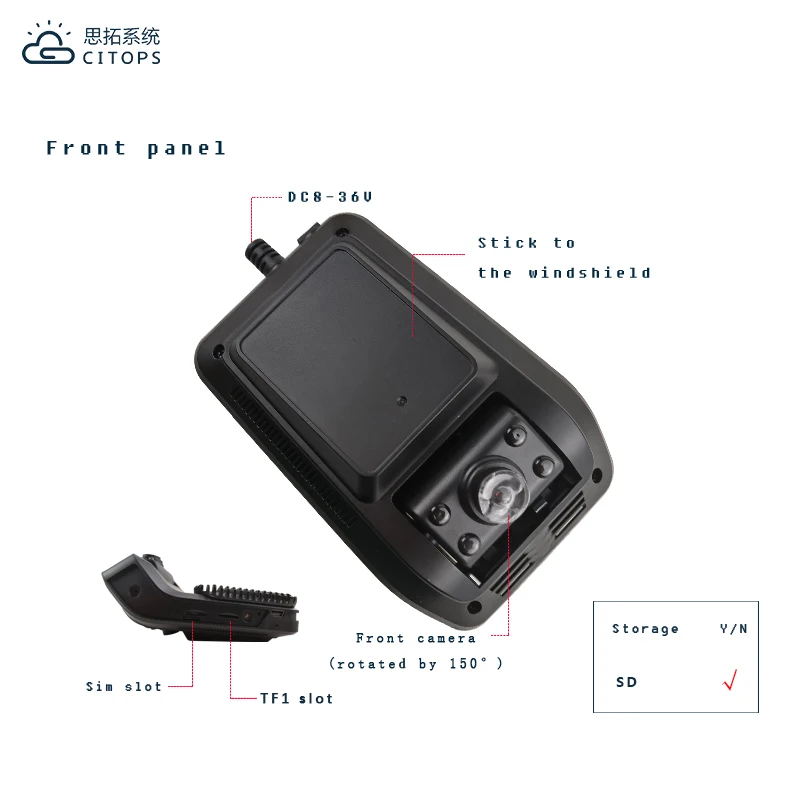 Small HD 1080p Ai Mobile Dvr 2 Lens Security Monitoring Kit Cctv H.265 Car Bus Truck 3g 4g Sd Mdvr Gps Tracking Mobile Car Dvr
