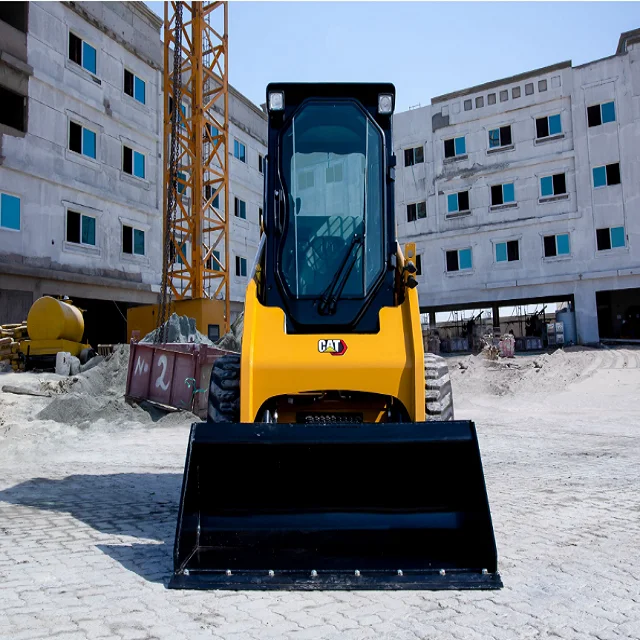 Used Cat Brand 5 Ton Rated Load Diesel Mini Skid Steer Loader with CE EPA Long Power Engine