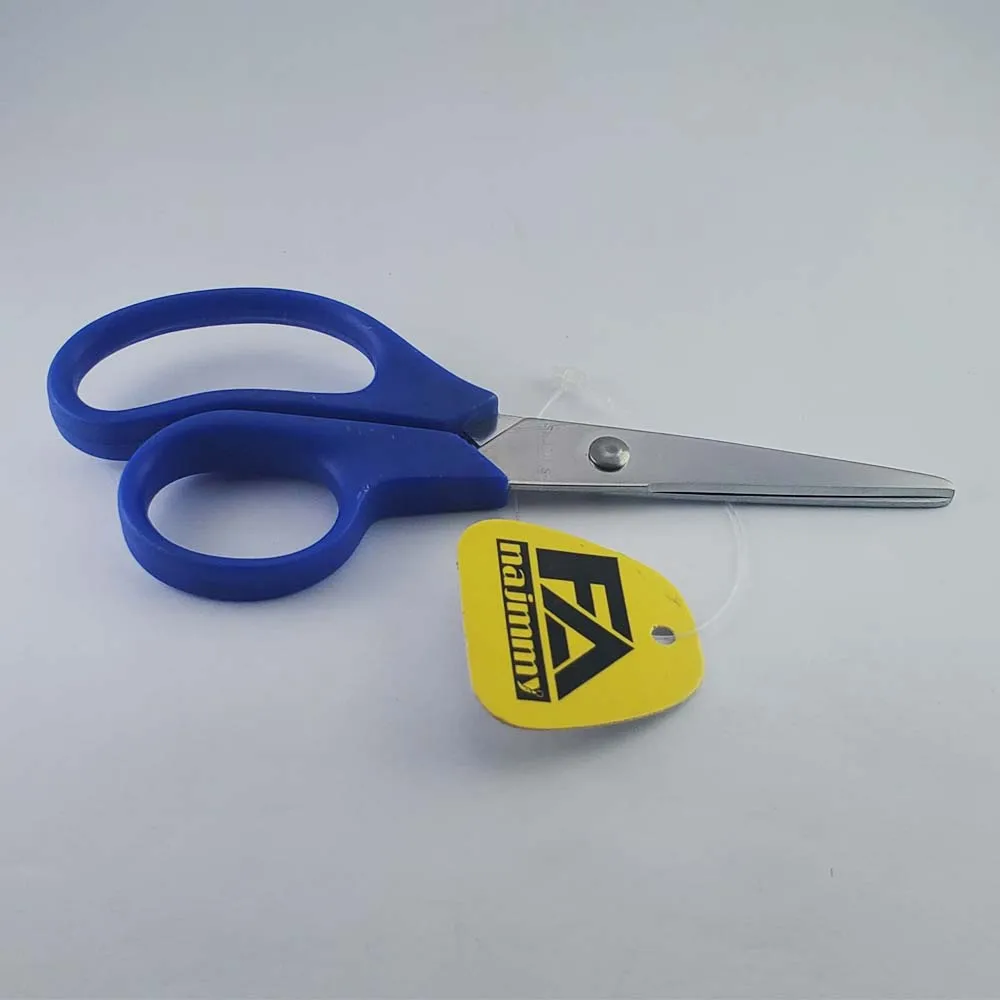 Office and Home Paper Cutting Scissors with Plastic Handle Stainless Steel Curved Blade with Sharp Tip for Nail Beauty Use