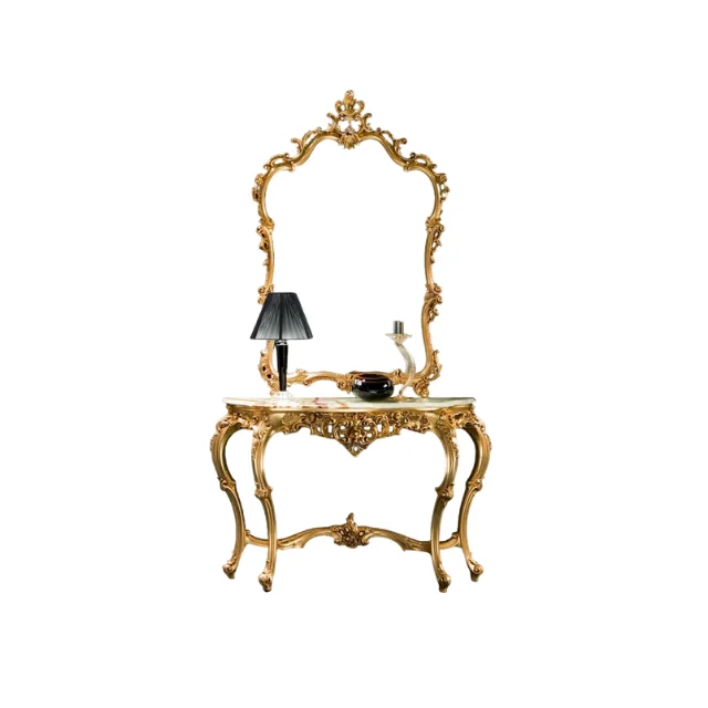 Mirror Dressing Table Set Vanity gold Dressing Table With Mirror Dressing Room Corner Wooden Bedroom Dresser customized color