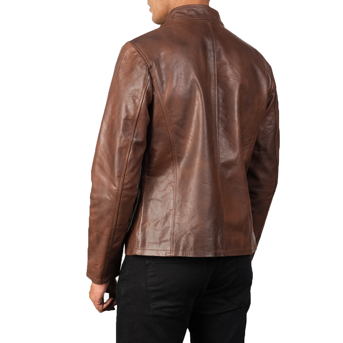 Leather Jackets Hot Selling Men Customize Embroidery Design Top Quality Leather Coat