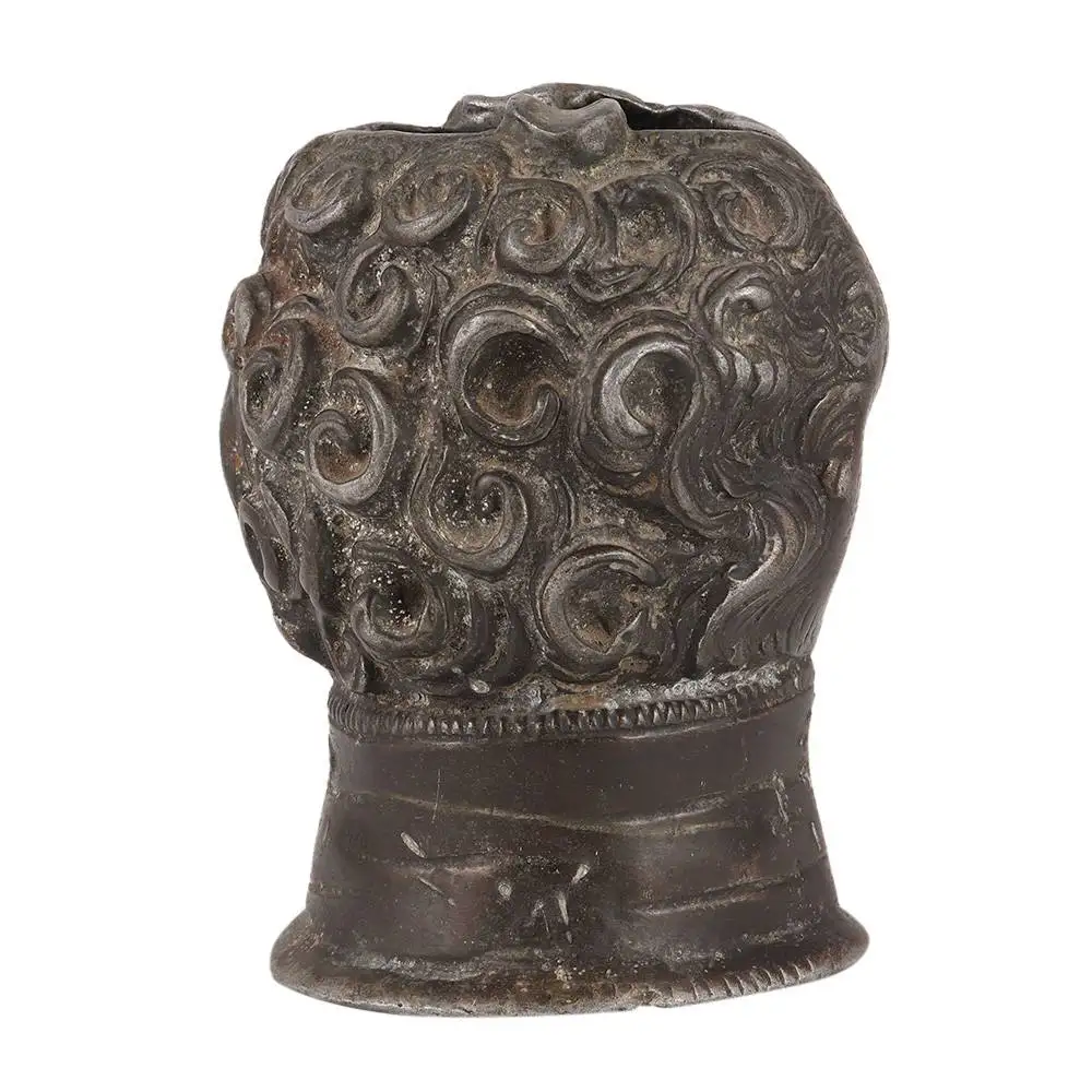 Indian Brass Antique Ancient Roman Young Man Head Ashtray Sculptures Figurine Statue Home Decor Gift Items 12 x 9 cm SNC-253