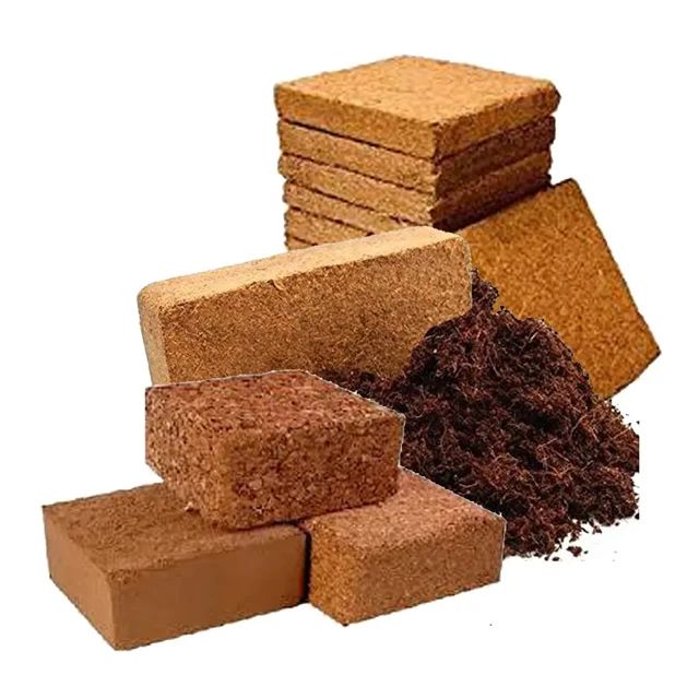 Coco Peat In Block Direct Factory Coco Peat Coco Dust 100% Organic Coconut Product Cocopeat