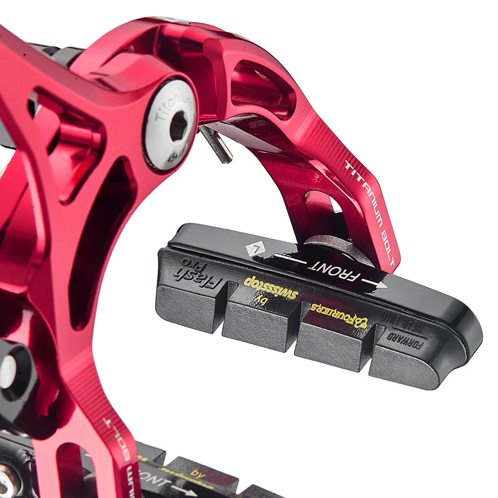 Premium Quality CNC Lightweight Manufacturing Road Bike C-Clips For SWISS STOP Brake Pads Lightweight Brake C-Clips
