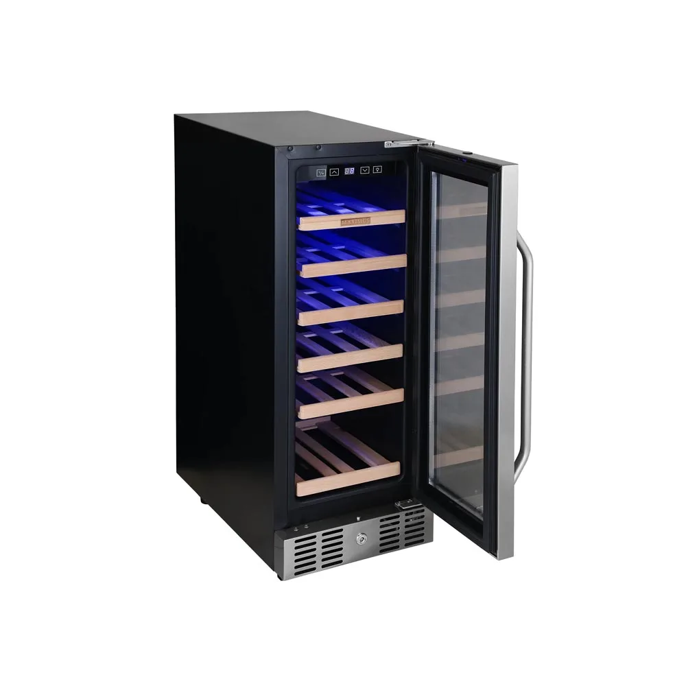 Design Beverage Cooler Wine chiller Glass Door Fridge