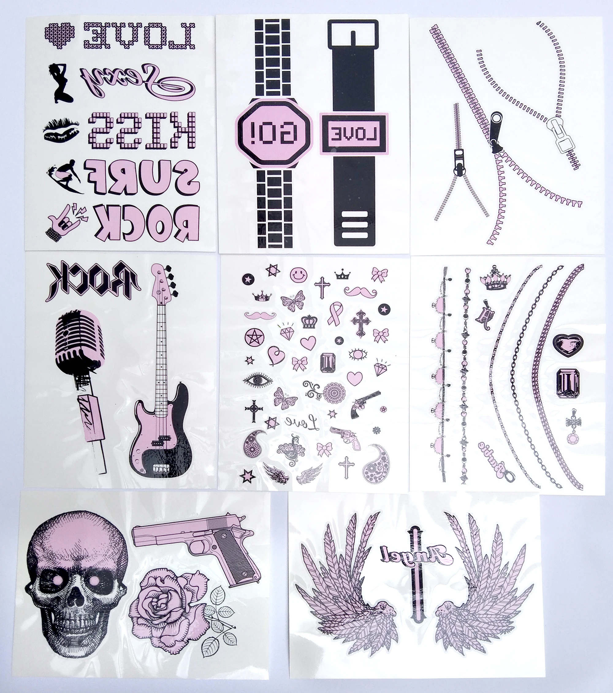 UV Tattoo Sticker, Available in Flower Shape Design