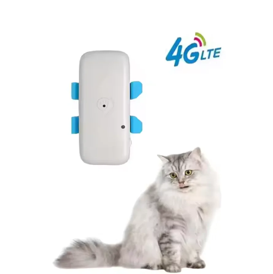 4g Sound Light Seek Pet Geo Fence Tracker for Anti-Lost Feature Magnetic Charging Tracker for Pet small animal