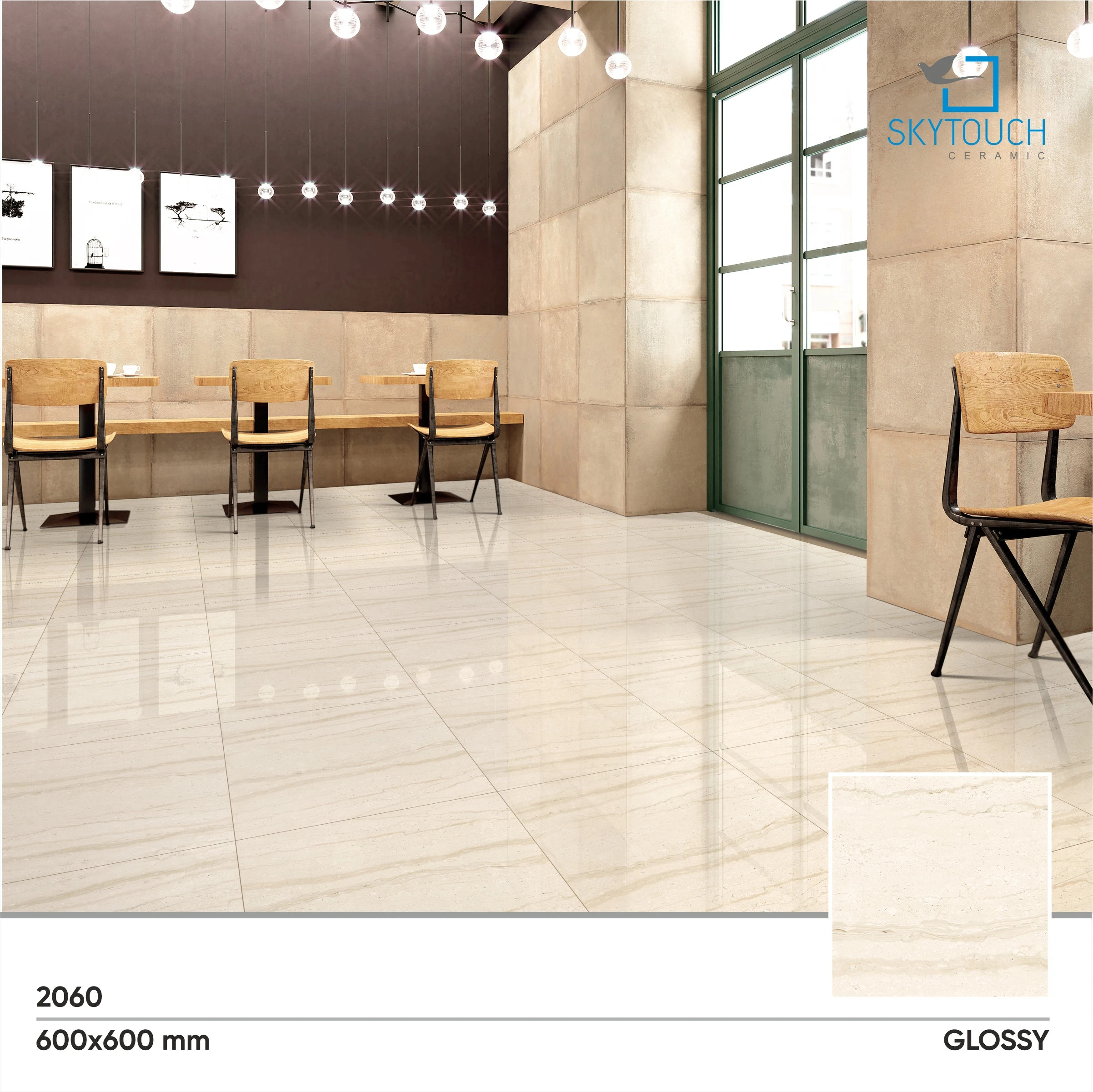 Factory glossy Polished Glazed Tile Porcelain Floor Wall marble  manufacturer and exporter 600x600 for house bedroom stairs