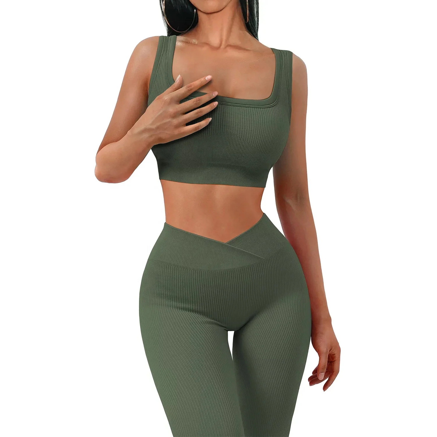 2024 Manufacturers Wholesale Custom Yoga Pants Breathable Woman workout Romper onesie Sports Set Oversized Gym Fitness Sets