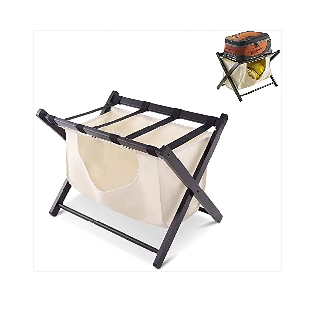 Устойчивая легкая WDC ручная работа деревянная багажная стойка супер в упаковке для распаковки хранения комнаты и кровати аккуратная чистая