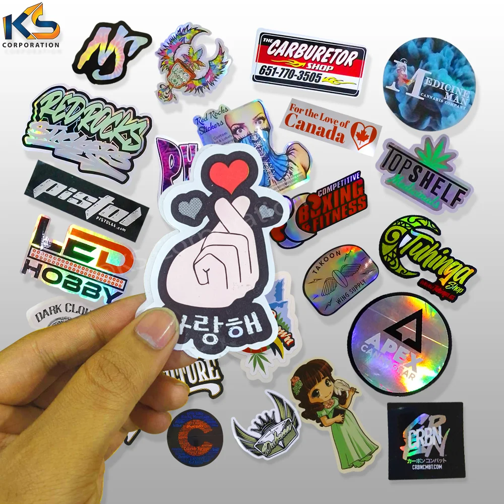 Custom Printing, Adhesive Waterproof Uv coated PVC Bumper vinyl Stickers Car door bumper rearview mirror bumper sticker