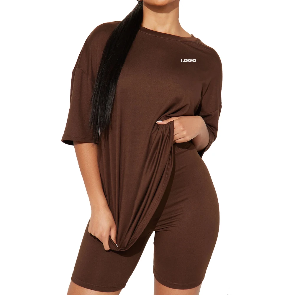 2025 комплект из 2 шт. однотонные шорты с логотипом на заказ