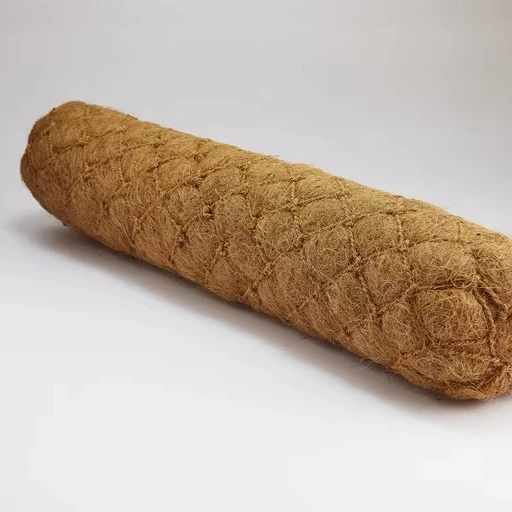 100% natural bio-degradable coir fiber compressed coir logs in tabular mesh netting Quick and simple installation