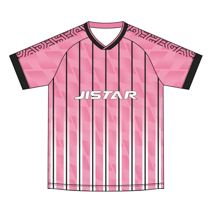 retro casual jersey sublimated black striped football T-shirts Fashion streetwear High quality soccer jerseys