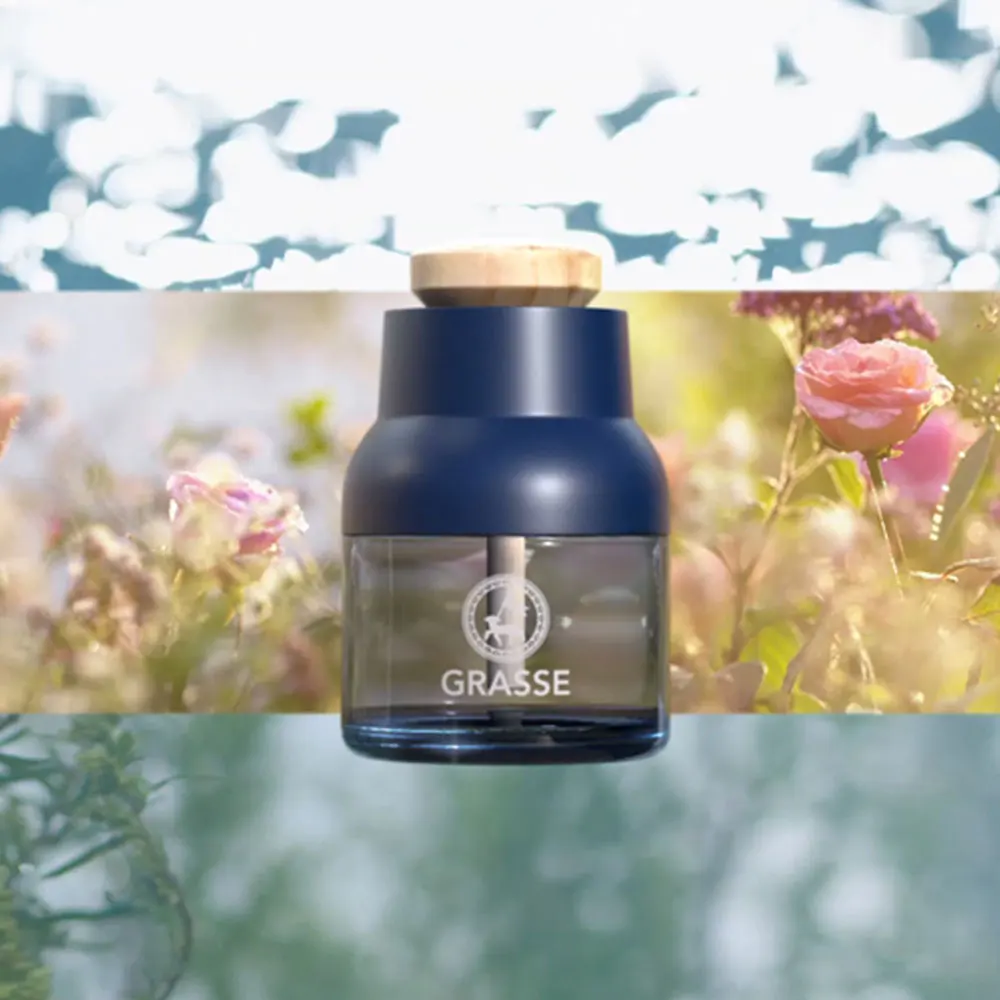 Bullsone Grasse Luxury Car Perfume Diffuser 3.38oz 4 Types Car Air Freshener Fragrance Natural Ingredients