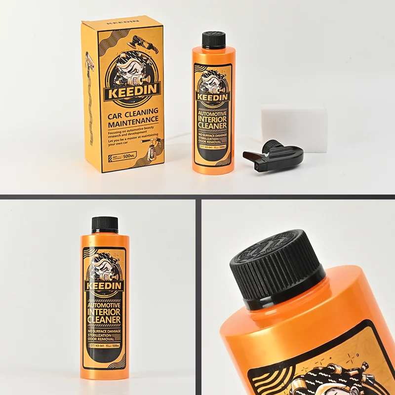 KD-041 Automotive Interior Leather Sofa Seats Cleaner Spray Leather Polishing Restoration Car Cleaning Liquid