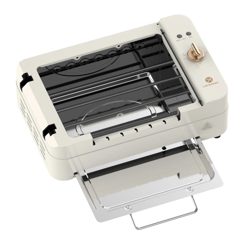 High-power fast grilling light oil less smoke electric oven Korean barbecue for home use