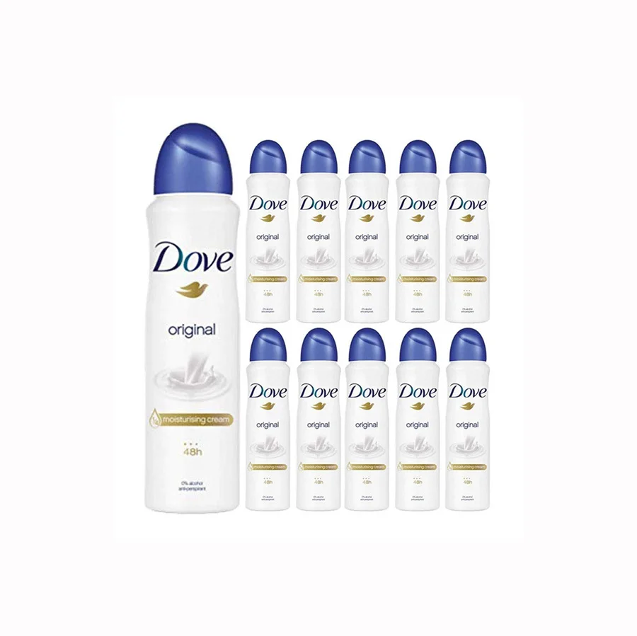 Dove 150ml Deodorant Spray Factory Price Body Antiperspirant with Honey Scent Available in All Flavours Authorized Wholesaler