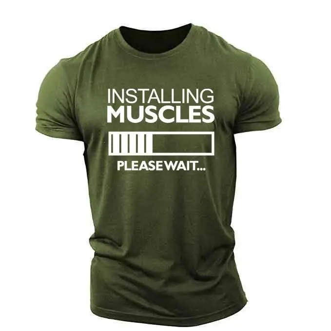 Printed Men Gym T shirt 100% Cotton In Best Quality Pakistan Made