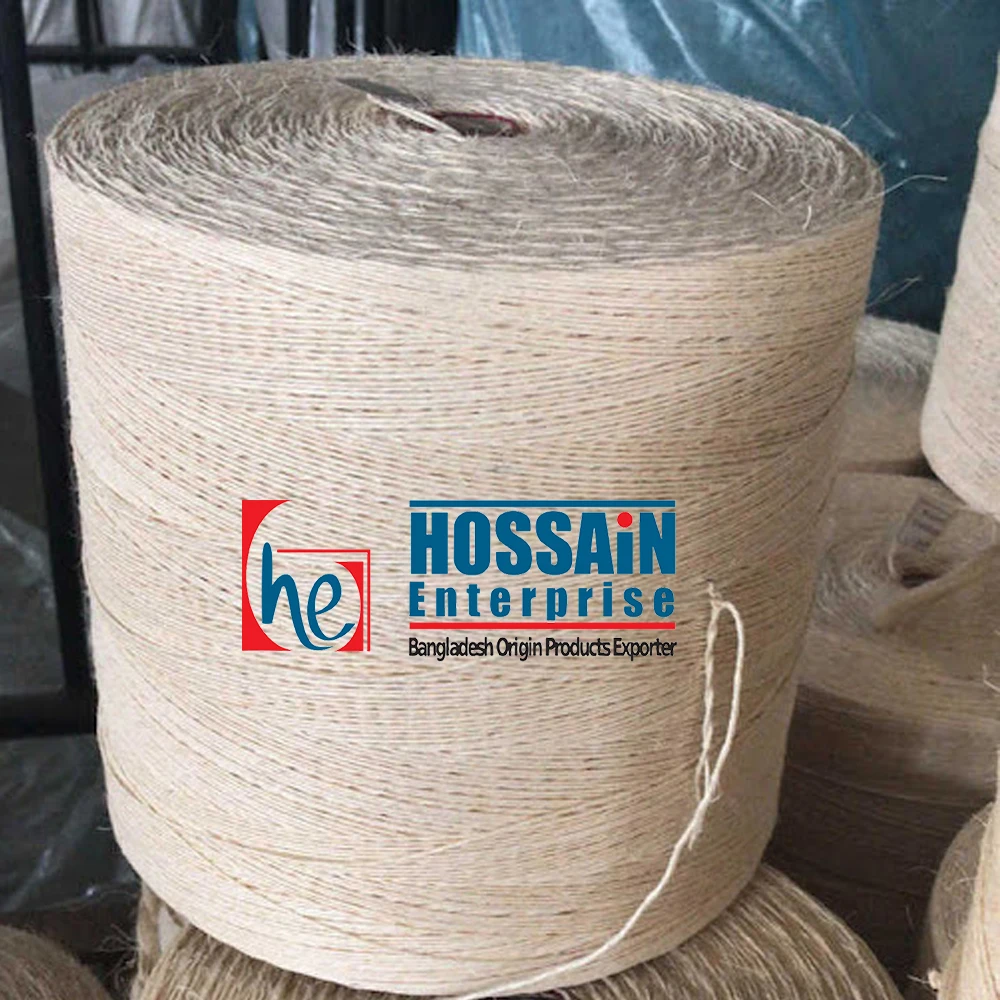 Organic Sacking Jute Yarn Cop Winding for DIY Crafts & Textile Projects Ideal for Weaving Knitting and Sustainable Packaging