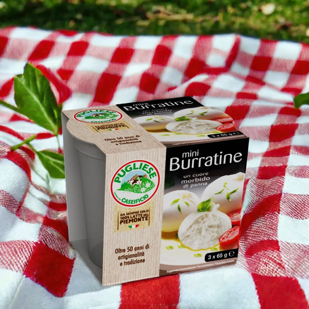 ITALIAN HIGH QUALITY FRESH CHEESE FOOD SERVICE MINI BURRATA 65 GR FOR 3 PIECES