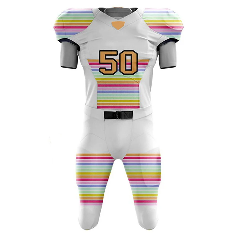 Custom Mesh American Football Uniform American Football Over Sized Jersey Sublimation American Football Uniform
