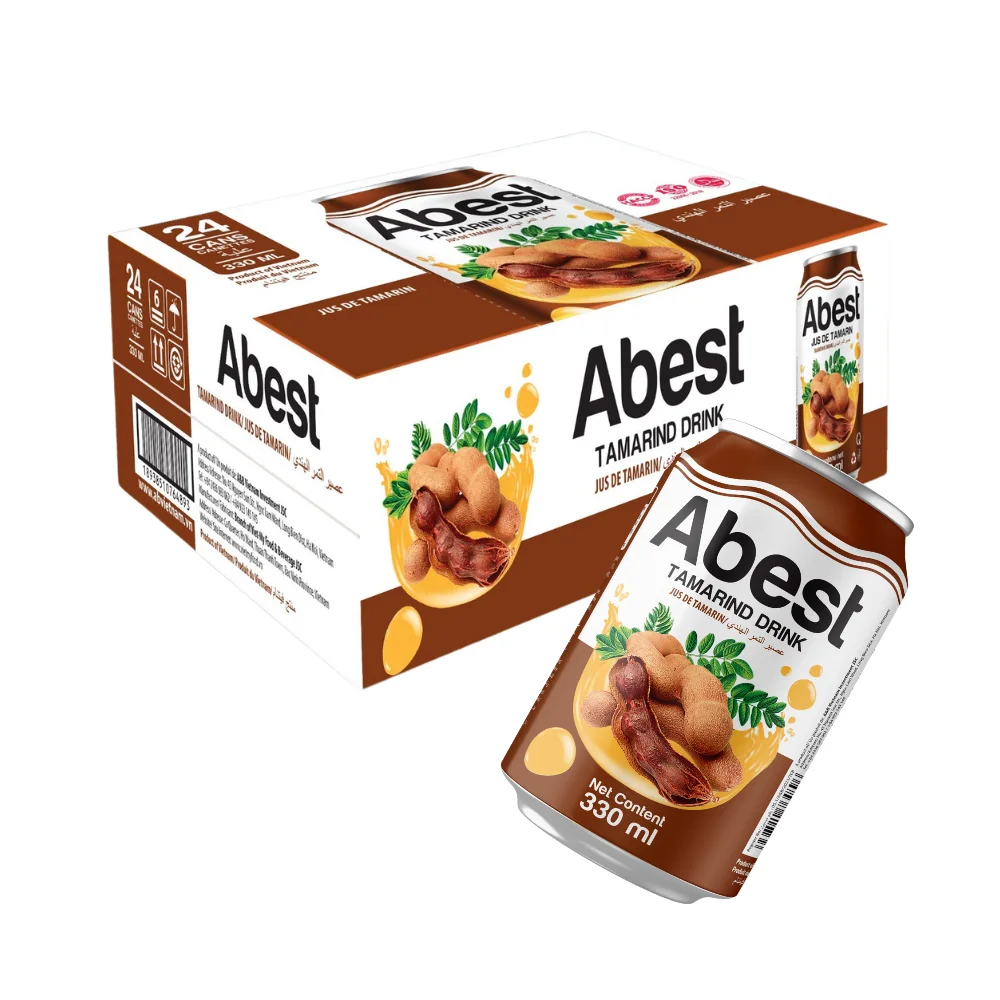 Тамаринд напиток сок банки свежих фруктов Abest с аутентичным вкусом в 330 мл