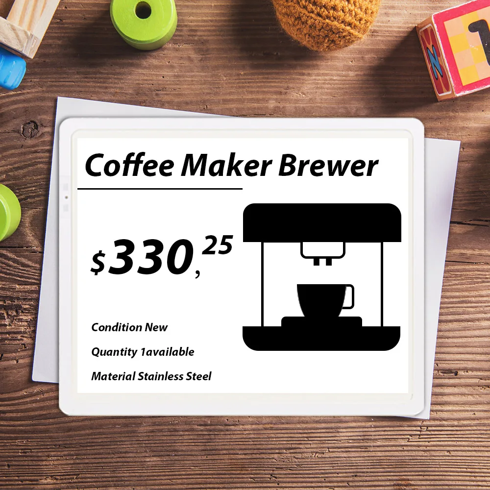 4.2 inch ble esl electronics shelf label bluetooth eink digital price display for supermarket