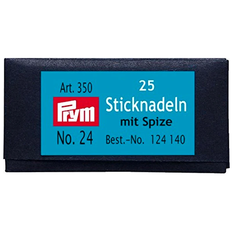 124140 Prym Pointed cross stitch wool needles No. 24 with silver eye 0.80 x 37 mm - bag of 25 pieces