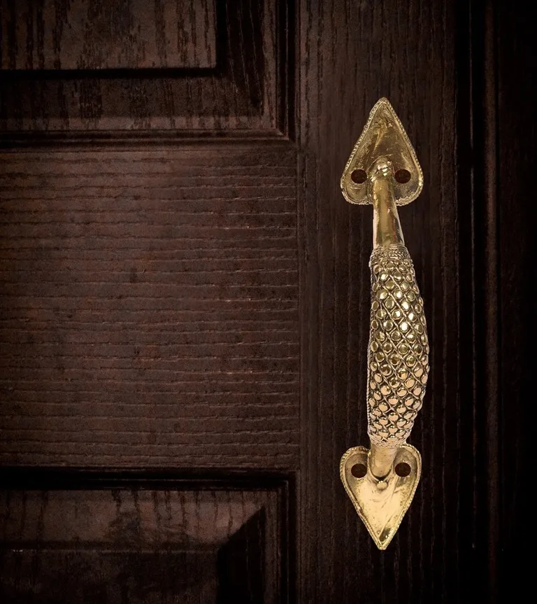 Brass Door Handle Dhokra art , Hand Made