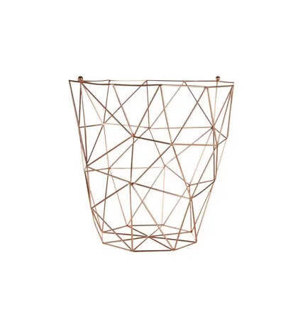 Manufacturers wholesale wrought iron woven wedding gift flower basket Golden barbed wire festive decorative wire mesh baskets